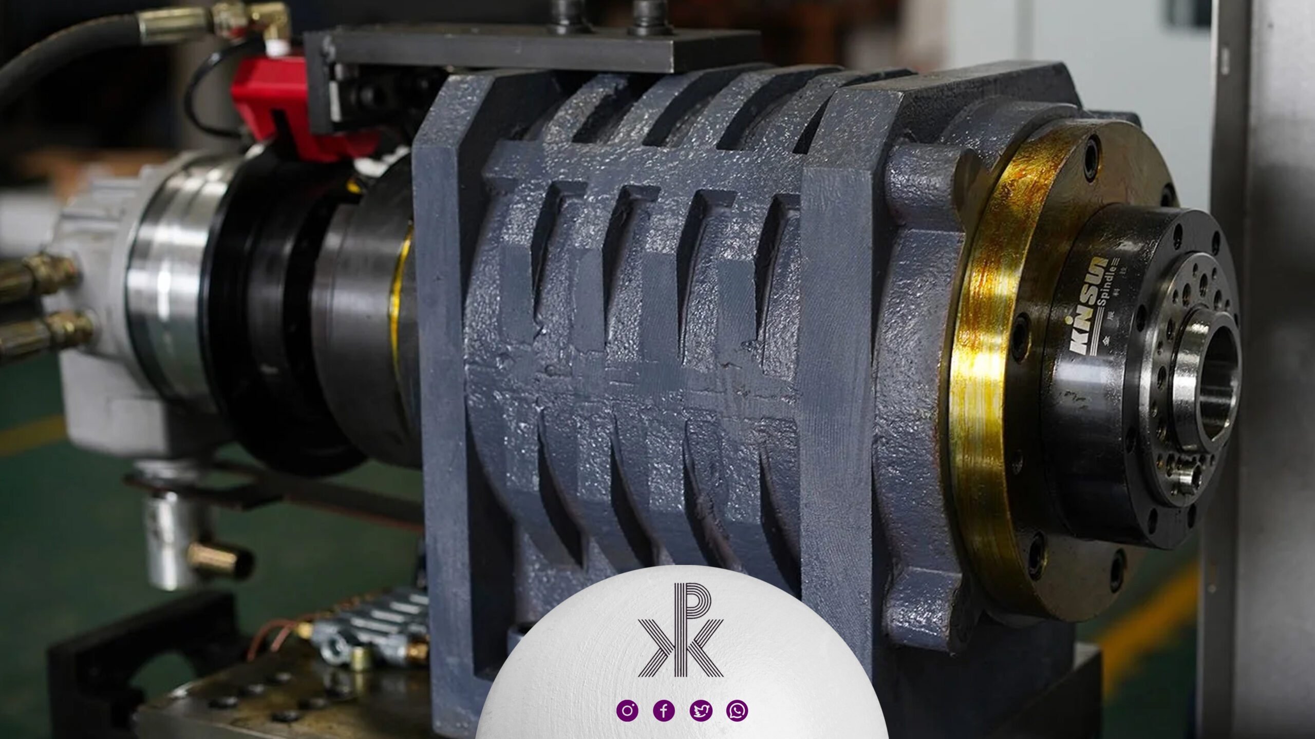 اسپیندل آماده نصب دستگاه تراش بعد سرویس کامل